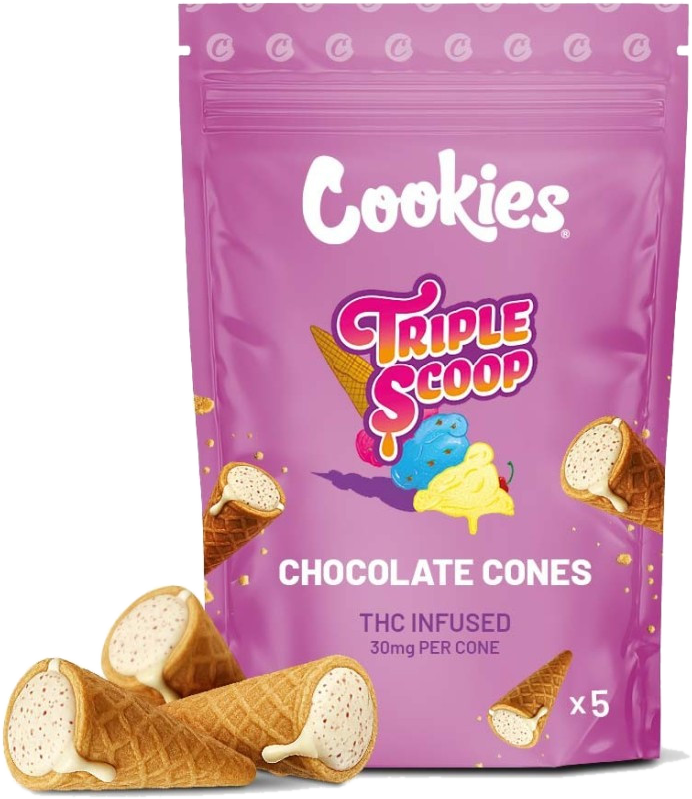 Triple Scoop Chocolate Cones: Beutel mit fünf Waffelhörnchen